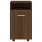 vidaXL Beistellschrank mit Rollen Braun Eichen-Optik 33x38x60 cm vidaXL Beistellschrank mit Rollen Braun Eichen-Optik 33x38x60 cm