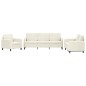 vidaXL 3-tlg. Sofagarnitur Creme Samt vidaXL 3-tlg. Sofagarnitur Creme Samt