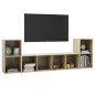 vidaXL 3-tlg. TV-Schrank-Set Sonoma-Eiche Holzwerkstoff vidaXL 3-tlg. TV-Schrank-Set Sonoma-Eiche Holzwerkstoff