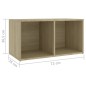 vidaXL 3-tlg. TV-Schrank-Set Sonoma-Eiche Holzwerkstoff vidaXL 3-tlg. TV-Schrank-Set Sonoma-Eiche Holzwerkstoff