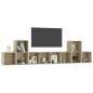 vidaXL 5-tlg. TV-Schrank-Set Sonoma-Eiche Holzwerkstoff vidaXL 5-tlg. TV-Schrank-Set Sonoma-Eiche Holzwerkstoff
