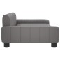 vidaXL Kindersofa Grau 90x53x30 cm Kunstleder vidaXL Kindersofa Grau 90x53x30 cm Kunstleder