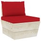 Garten-Palettensofa 4-Sitzer mit Kissen Fichtenholz Garten-Palettensofa 4-Sitzer mit Kissen Fichtenholz