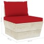 Garten-Palettensofa 4-Sitzer mit Kissen Fichtenholz Garten-Palettensofa 4-Sitzer mit Kissen Fichtenholz