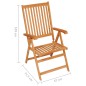 vidaXL Gartenstühle 2 Stk. mit Beigen Kissen Massivholz Teak vidaXL Gartenstühle 2 Stk. mit Beigen Kissen Massivholz Teak