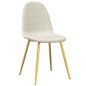 vidaXL Esszimmerstühle 6 Stk. Creme Samt vidaXL Esszimmerstühle 6 Stk. Creme Samt