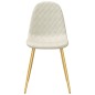 vidaXL Esszimmerstühle 6 Stk. Creme Samt vidaXL Esszimmerstühle 6 Stk. Creme Samt