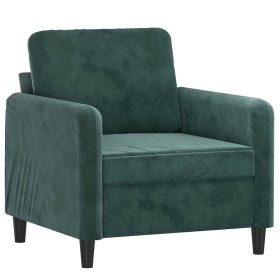 vidaXL Sessel Dunkelgrün 60 cm Samt
