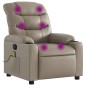 vidaXL Massagesessel Cappuccino-Braun Kunstleder vidaXL Massagesessel Cappuccino-Braun Kunstleder