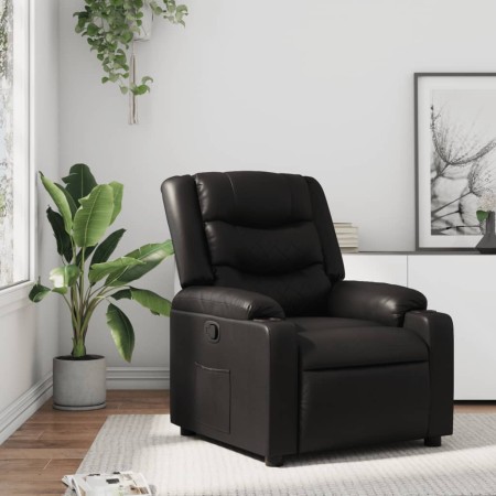 vidaXL Relaxsessel Schwarz Kunstleder