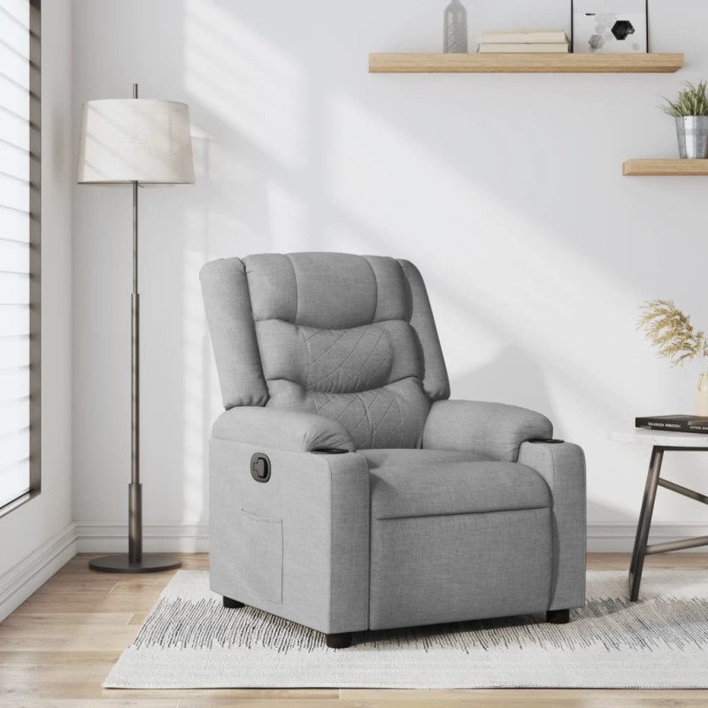 vidaXL Relaxsessel Hellgrau Stoff vidaXL Relaxsessel Hellgrau Stoff