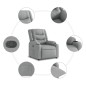 vidaXL Relaxsessel Hellgrau Stoff vidaXL Relaxsessel Hellgrau Stoff