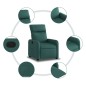vidaXL Relaxsessel Dunkelgrün Stoff vidaXL Relaxsessel Dunkelgrün Stoff