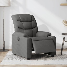 vidaXL Relaxsessel Elektrisch Dunkelgrau Stoff