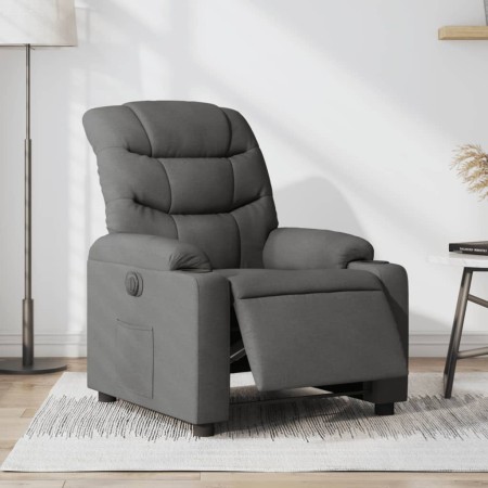 vidaXL Relaxsessel Elektrisch Dunkelgrau Stoff