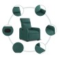 vidaXL Relaxsessel mit Aufstehhilfe Dunkelgrün Stoff vidaXL Relaxsessel mit Aufstehhilfe Dunkelgrün Stoff