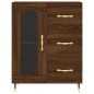 Highboard Braun Eichen-Optik 69,5x34x180 cm Holzwerkstoff Highboard Braun Eichen-Optik 69,5x34x180 cm Holzwerkstoff