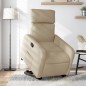 vidaXL Relaxsessel mit Aufstehhilfe Creme Stoff vidaXL Relaxsessel mit Aufstehhilfe Creme Stoff