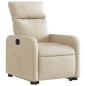 vidaXL Relaxsessel mit Aufstehhilfe Creme Stoff vidaXL Relaxsessel mit Aufstehhilfe Creme Stoff
