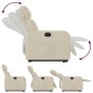 vidaXL Relaxsessel mit Aufstehhilfe Creme Stoff vidaXL Relaxsessel mit Aufstehhilfe Creme Stoff
