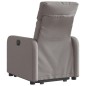 vidaXL Relaxsessel mit Aufstehhilfe Elektrisch Taupe Stoff vidaXL Relaxsessel mit Aufstehhilfe Elektrisch Taupe Stoff