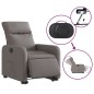 vidaXL Relaxsessel mit Aufstehhilfe Elektrisch Taupe Stoff vidaXL Relaxsessel mit Aufstehhilfe Elektrisch Taupe Stoff