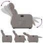 vidaXL Relaxsessel mit Aufstehhilfe Elektrisch Taupe Stoff vidaXL Relaxsessel mit Aufstehhilfe Elektrisch Taupe Stoff