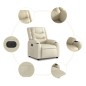 vidaXL Relaxsessel Elektrisch Creme Kunstleder vidaXL Relaxsessel Elektrisch Creme Kunstleder