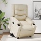 vidaXL Relaxsessel mit Aufstehhilfe Creme Kunstleder vidaXL Relaxsessel mit Aufstehhilfe Creme Kunstleder