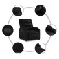 vidaXL Relaxsessel mit Aufstehhilfe Elektrisch Schwarz Kunstleder vidaXL Relaxsessel mit Aufstehhilfe Elektrisch Schwarz Kunstleder