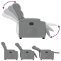 vidaXL Relaxsessel Elektrisch Hellgrau Stoff vidaXL Relaxsessel Elektrisch Hellgrau Stoff