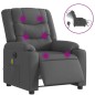 vidaXL Massagesessel Elektrisch Dunkelgrau Stoff vidaXL Massagesessel Elektrisch Dunkelgrau Stoff