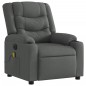 vidaXL Massagesessel Elektrisch Dunkelgrau Stoff vidaXL Massagesessel Elektrisch Dunkelgrau Stoff