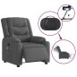 vidaXL Massagesessel Elektrisch Dunkelgrau Stoff vidaXL Massagesessel Elektrisch Dunkelgrau Stoff