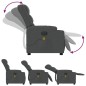 vidaXL Massagesessel Elektrisch Dunkelgrau Stoff vidaXL Massagesessel Elektrisch Dunkelgrau Stoff