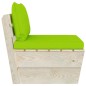 Garten-Paletten-Mittelsofa mit Kissen Imprägniertes Fichtenholz Garten-Paletten-Mittelsofa mit Kissen Imprägniertes Fichtenholz