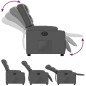 vidaXL Relaxsessel Elektrisch Grau Kunstleder vidaXL Relaxsessel Elektrisch Grau Kunstleder