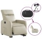 vidaXL Relaxsessel mit Aufstehhilfe Elektrisch Creme Kunstleder vidaXL Relaxsessel mit Aufstehhilfe Elektrisch Creme Kunstleder