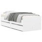 vidaXL Bett mit Schubladen Weiß 75x190 cm vidaXL Bett mit Schubladen Weiß 75x190 cm