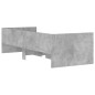 vidaXL Bett mit Schubladen Betongrau 75x190 cm vidaXL Bett mit Schubladen Betongrau 75x190 cm