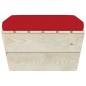 Garten-Paletten-Hocker mit Kissen Imprägniertes Fichtenholz Garten-Paletten-Hocker mit Kissen Imprägniertes Fichtenholz