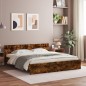 vidaXL Bettgestell mit Kopfteil Räuchereiche 180x200 cm vidaXL Bettgestell mit Kopfteil Räuchereiche 180x200 cm