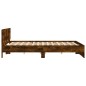 vidaXL Bettgestell mit Kopfteil Räuchereiche 180x200 cm vidaXL Bettgestell mit Kopfteil Räuchereiche 180x200 cm