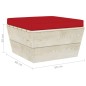 Garten-Paletten-Hocker mit Kissen Imprägniertes Fichtenholz Garten-Paletten-Hocker mit Kissen Imprägniertes Fichtenholz