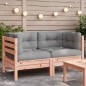 vidaXL Garten-Ecksofa mit Kissen 2 Stk. Massivholz Douglasie vidaXL Garten-Ecksofa mit Kissen 2 Stk. Massivholz Douglasie