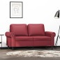 vidaXL 2-Sitzer-Sofa Weinrot 120 cm Kunstleder vidaXL 2-Sitzer-Sofa Weinrot 120 cm Kunstleder