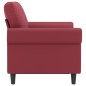 vidaXL 2-Sitzer-Sofa Weinrot 120 cm Kunstleder vidaXL 2-Sitzer-Sofa Weinrot 120 cm Kunstleder