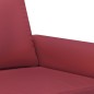 vidaXL 2-Sitzer-Sofa Weinrot 120 cm Kunstleder vidaXL 2-Sitzer-Sofa Weinrot 120 cm Kunstleder