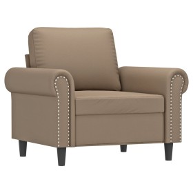 vidaXL Sessel Cappuccino-Braun 60 cm Kunstleder