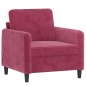 vidaXL Sessel Weinrot 60 cm Samt vidaXL Sessel Weinrot 60 cm Samt